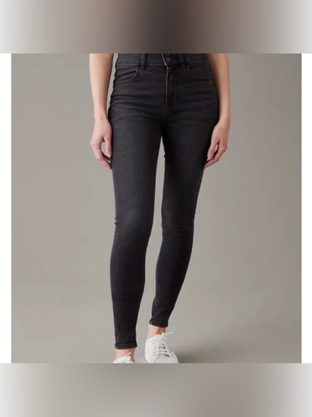 American Eagle Outfitters Hi-Rise Jegging Short Black Wash